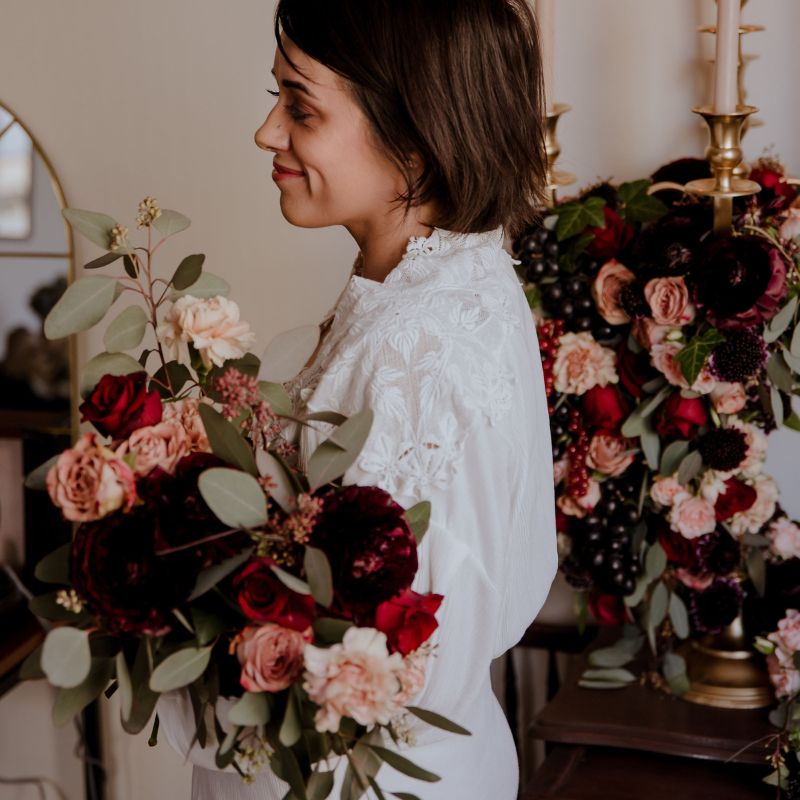 bouquet de fleurs romantique pour la saint valentin