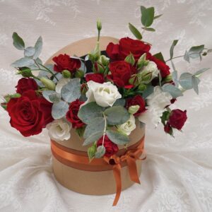 boîte fleurie boite a chapeau à fleurs