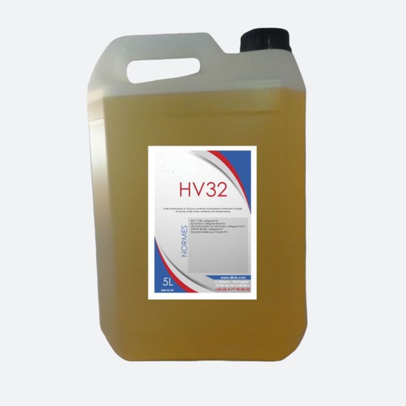 Bidon de 5 litres d'huile hydraulique HV32 pour pont élévateurs