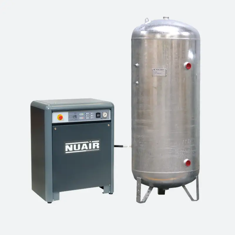 Kit compresseur NUAIR SILENT et réservoir 500l galva équipé