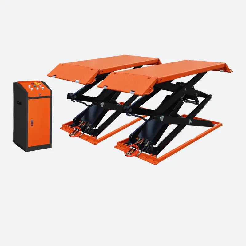 Pont ciseaux haute levée à poser faible épaisseur 3t