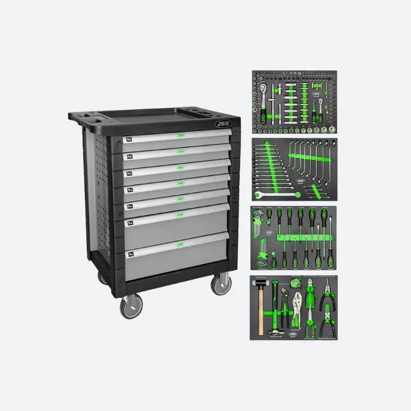 Servante d'atelier 7 tiroirs avec 172 outils